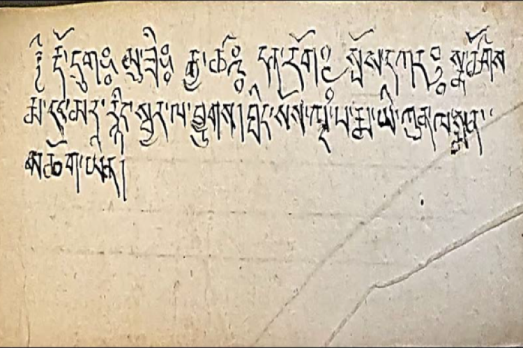 Manuscript with stone poison composition