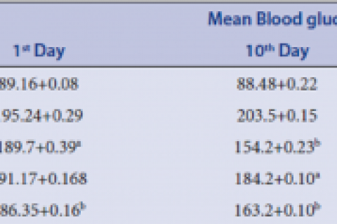 Effect of Porana paniculata whole plant on blood glucose levels of STZ induced diabetic rats